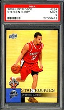 Stephen Curry Rookie Card 2009-10 Upper Deck #234 PSA 9. rookie card picture
