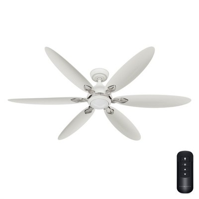 Casablanca Fan 60 inch Fresh White Outdoor Ceiling fan wth Light and Remote