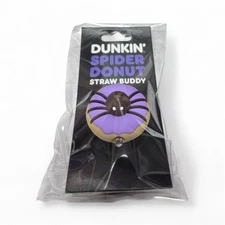 Limited Edition Dunkin Spider Donut Straw Buddy/straw Topper 2025