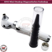ENT Otoskop LED HNO Ohr Untersuchung Praxis – Medizinisch CE Profi Weiß