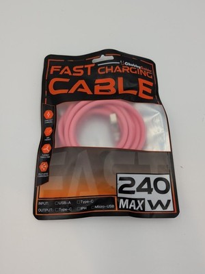 Chubby 3.0 Fast Charging Cable Durable Soft Silicone USB C Cable 240W 6.6 Feet 
