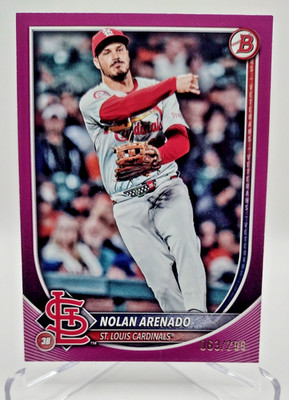 2025 Bowman - Nolan Arenado #68 Fuchsia /299 St. Louis Cardinals 