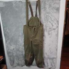 Vintage East German NVA Insulated Bib Pants Mens Medium 36 Military Surplus 80s