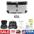 65L Motorcycle Top Case Tail Box Waterproof Luggage Trunk Storage Universal