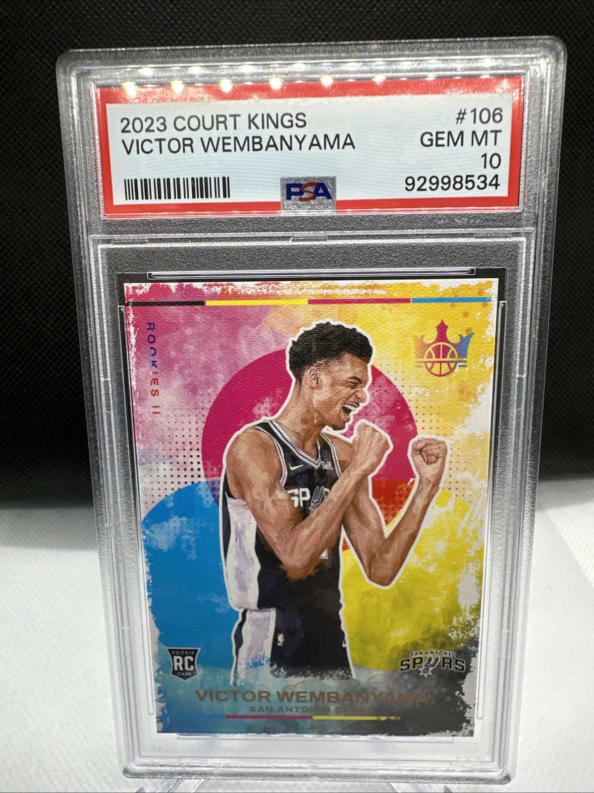 2023-24 Panini Court Kings - Rookies II Victor Wembanyama #106 (RC) PSA 10