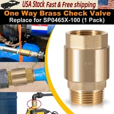 One Way Brass Check Valve 1" NPT Prevent Backflow Water Check Valve SP0465X-100