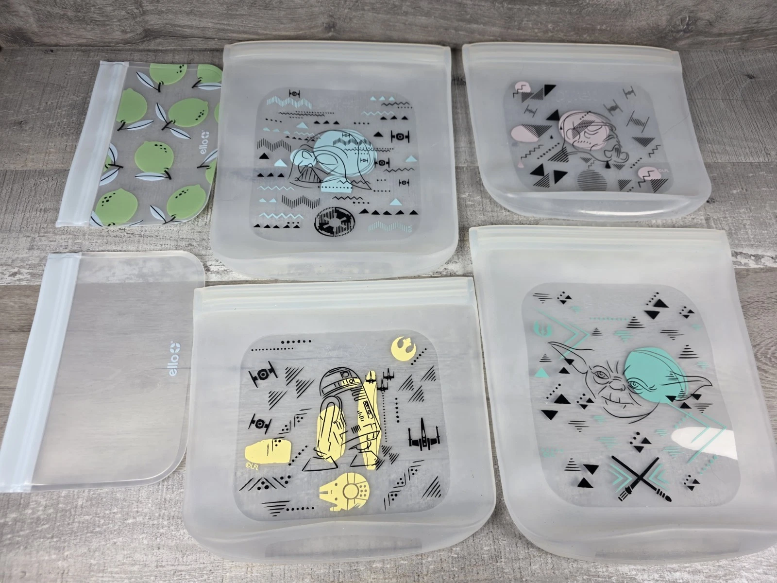 Pyrex Star Wars Reusable Silicone Storage Bag Mixed Lot - 6 Bags b296
Opens in a new window or tab