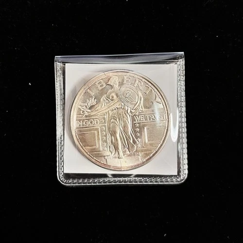 Standing Liberty Design, 1 Oz Silver Round .999 Fine Silver Ounce