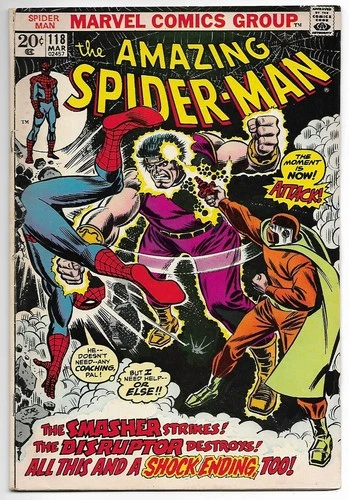 The Amazing Spider-Man #118 (Marvel, 1973) – The Smasher – Disruptor – FN-