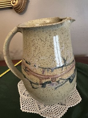 Handmade Studio Pottery Pitcher Tim Weber    Main Avenue Pottery 