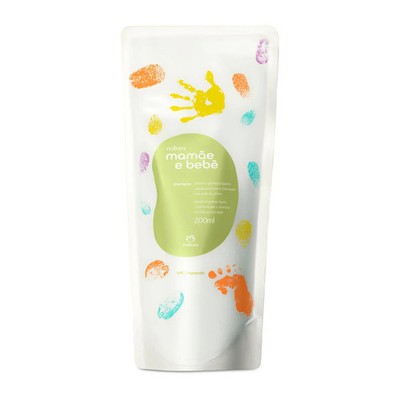 Brazilian Baby Shampoo Refill Natura Mamãe e Bebê 200ml   Gentle &