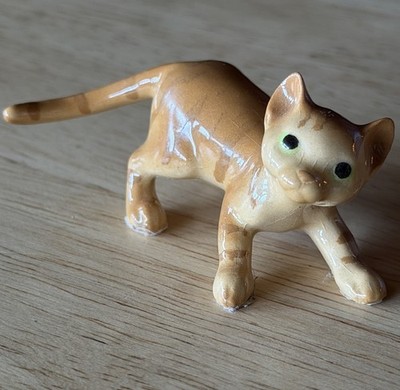 VTG Hagen Renaker New Papa Cat Orange Tabby Miniature Figurine Retired