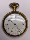 Antique Omega 17 Jewels Gold Filled Pocket Watch Pre-Owned Doesn't Run (29-116)