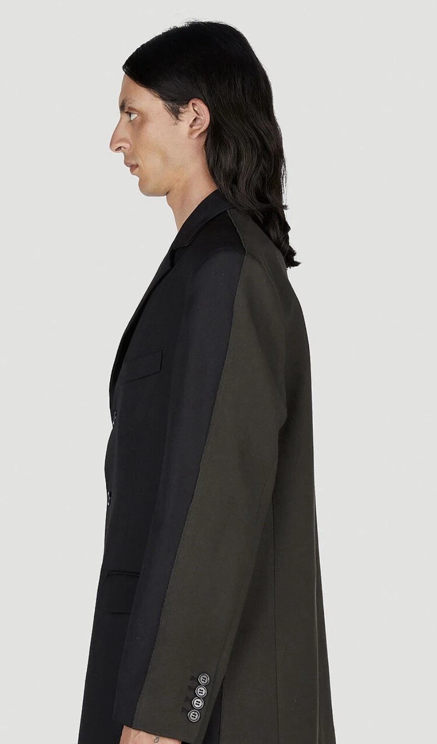 BNWT $700  Diesel J Warhols Men’s Blazer Jacket XL / XXL Black Gray 52 9XX Vtg image 5