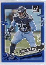 2023 Panini Donruss Press Proof Blue Denico Autry #283 2xd
