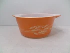 Vintage Pyrex Autumn Harvest Wheat Design Casserole 474 B 1.5 Qt.  - NO LID