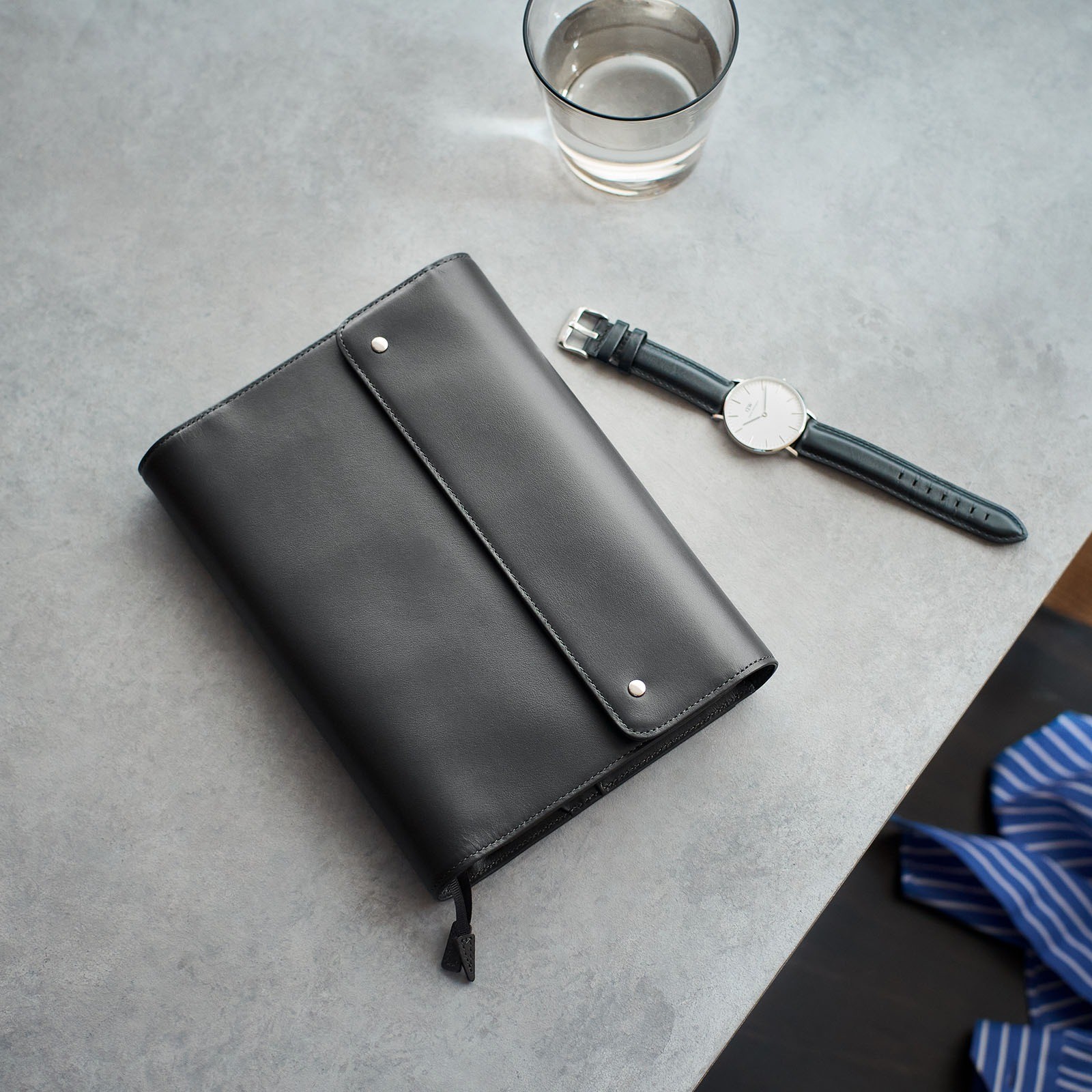 Hobonichi Techo Cousin A5 Cover Charcoal Gray Leather Japan