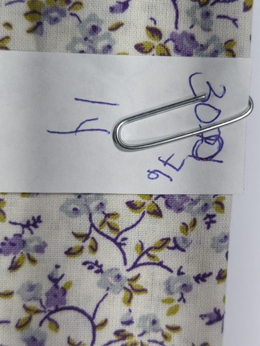 Vintage Unbranded 1yd Cotton Purple Petite Floral Sew Craft Quilt Fabric - Picture 3 of 4