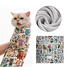 Cat Grooming Wrap Self-Adherent Anti-Bite Anti-Scratch Anti-Escape X8C9 P7E1