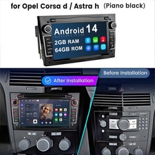 DAB+ Android 14 autoradio navigatore GPS per Opel Astra H G Corsa C D Zafira B Carplay