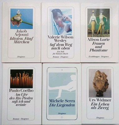 Buchsammlung - Konvolut  - 6 gebundene  Bücher aus dem Diogenes Verlag - Gut -