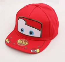 Disney Cars Lightning McQueen Red Hat Rust-eze Embroidered Eyes Unisex Child