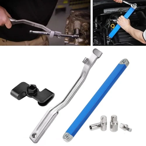 3 in 1 Wrench Extender Tool 1/2" Torque Adaptor 15'' Offset Extension Wrench Set