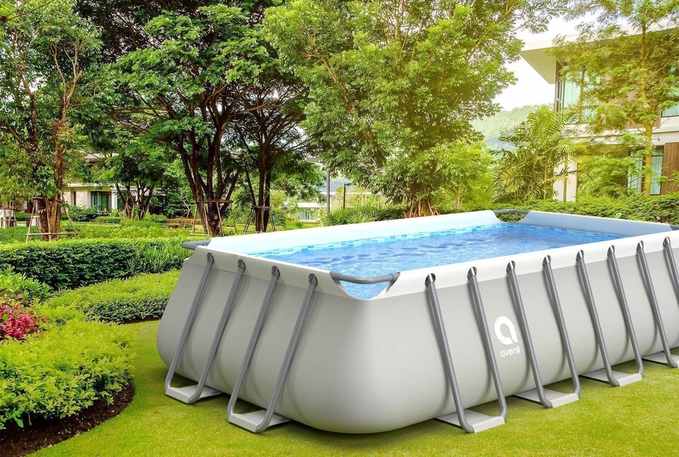 Pool Komplettset 549x305x122cm Framepool Gartenpool Aufstellpool Leiter Filter - Bild 3 von 4