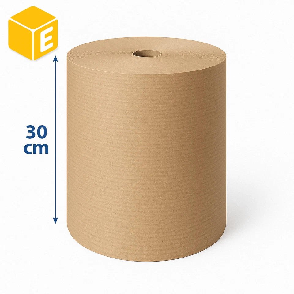 2 BOBINAS PAPEL KRAFT 30cm x 140m - 60g/m² IDEAL PINTORES/EMBALAJE | Eurotienda