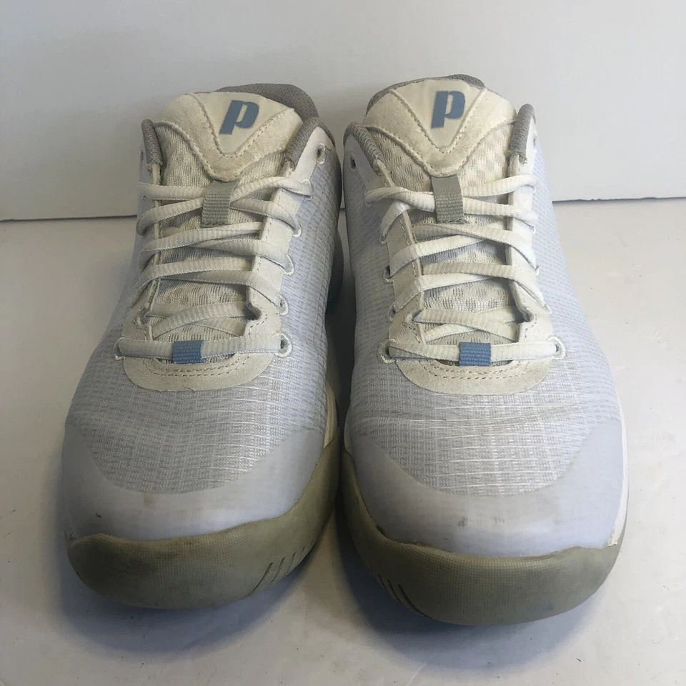 Prince Womens T22.5 Tennis Court Shoes. Size 7.5 White And Baby Blue. - Image 2 of 4