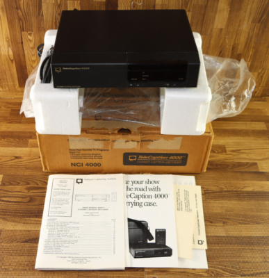 TeleCaption 4000 Closed Caption Decoder NCI 4000 AS SHOWN NO