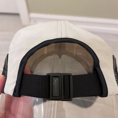 New Supreme Timberland Camp Cap Hat Box Logo Water Resistant White