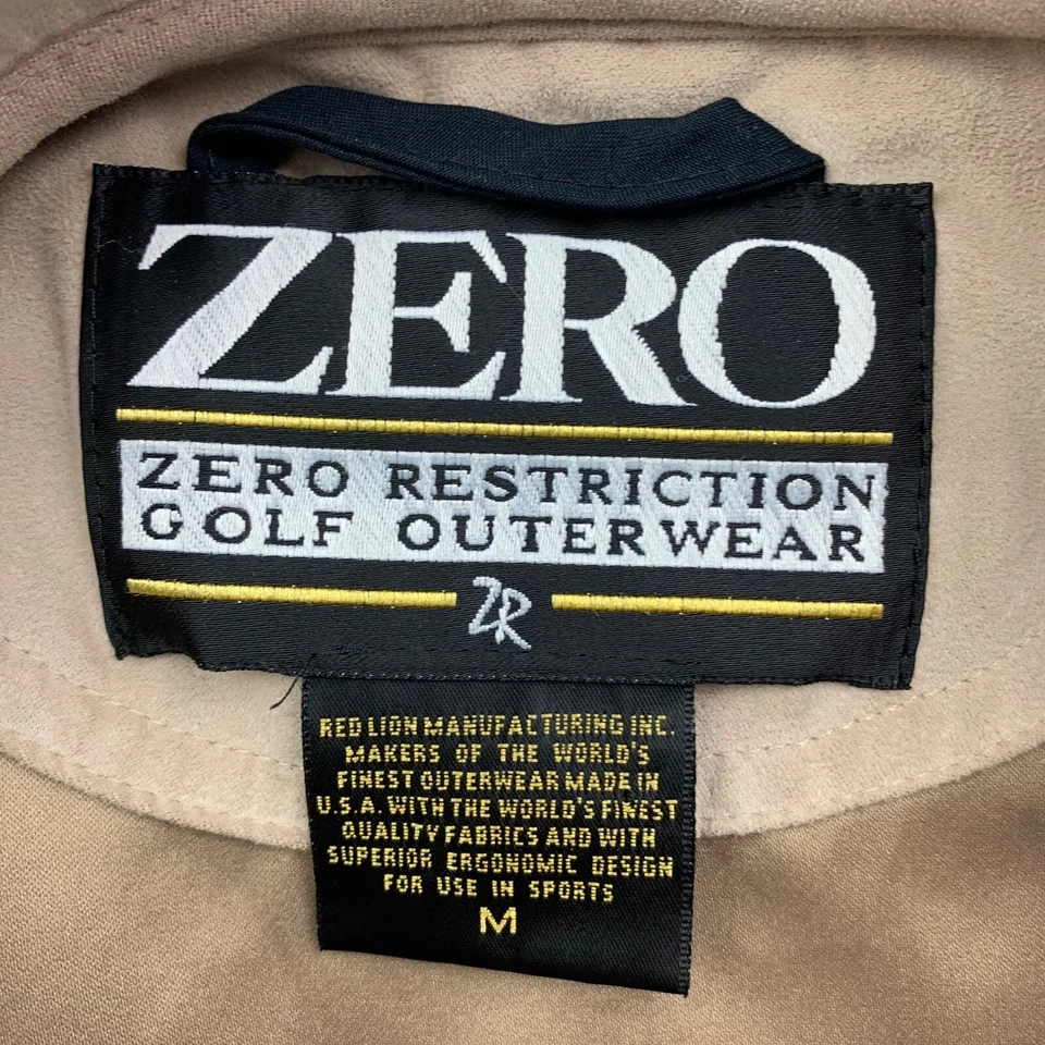 Zero Restriction Men's Microfiber 1/4 Zip Pullover Vest Tan/Beige • USA • Medium - Image 4 of 4