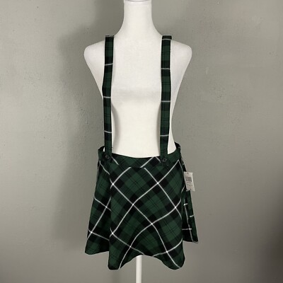 Punk 90s Plaid Skirt Plus Size NEW Tripp NYC 80s 90s Green Plaid