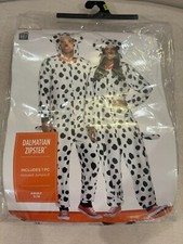 Cute Dalmatian Hooded Jumpsuit Halloween Costume, Unisex S/M. Used only ONCE