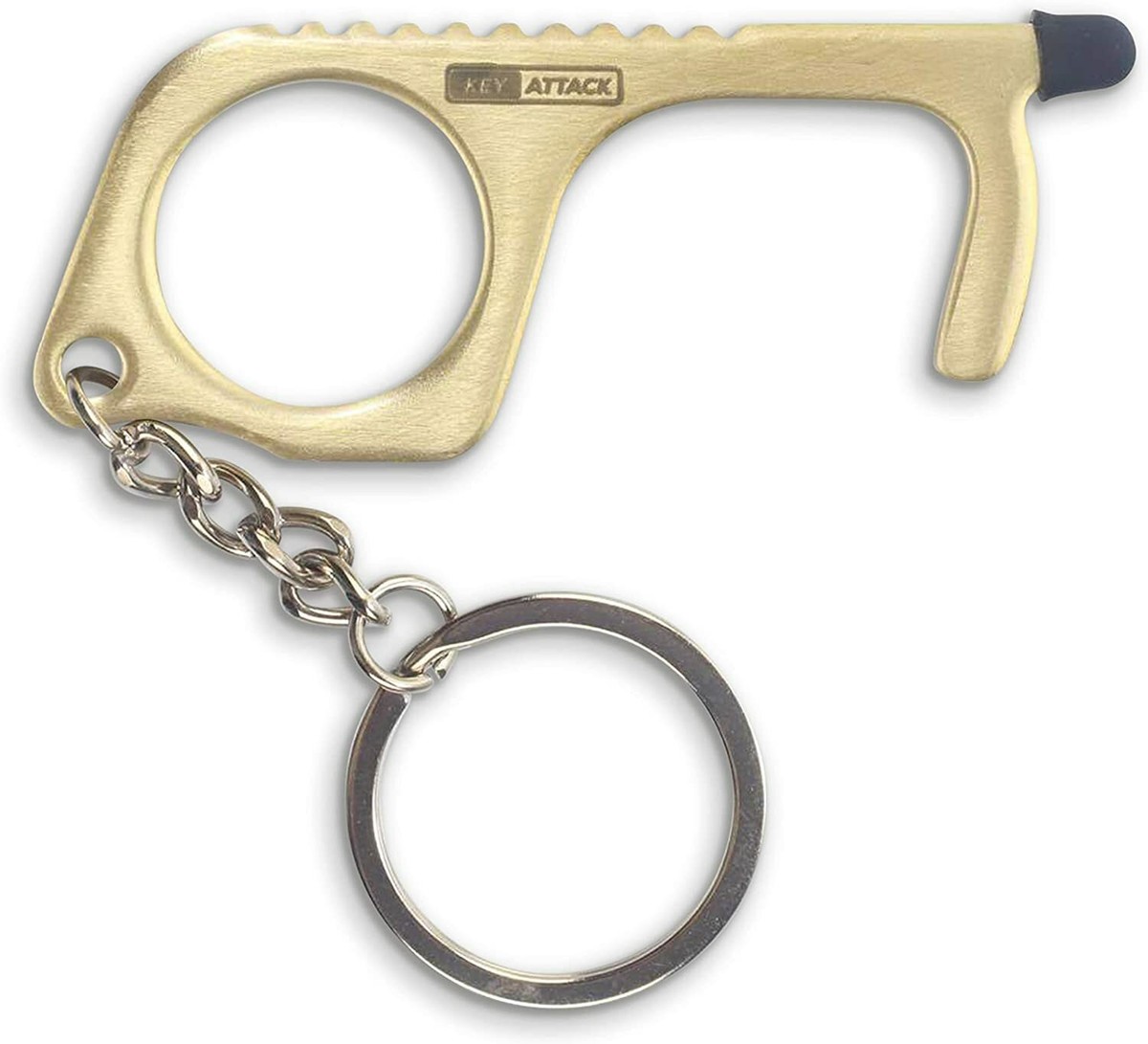 Brass Contactless No Touch Door Handle Opener ATM Keychain Tool