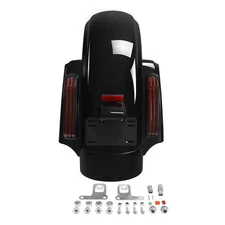 Rear Fender LED System Fit For Harley Touring Road Glide 2014-2024 Vivid Black