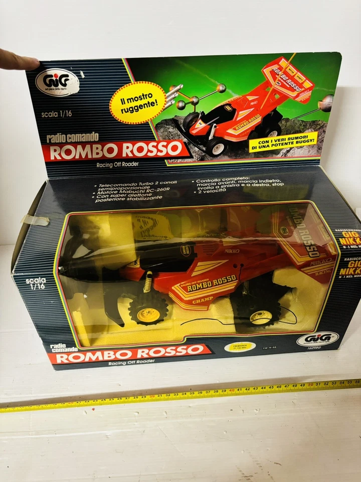 GIG NIKKO ROMBO ROSSO 1/16 RADIOCOMANDATA NUOVISSIMA RARE!! - Immagine 2 di 4
