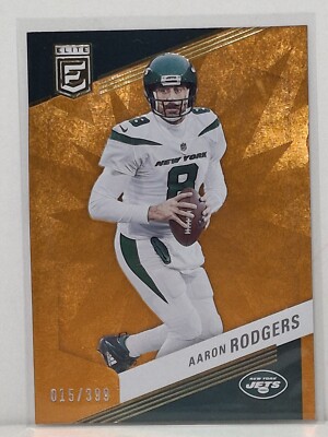 2023 Panini Donruss Elite - Orange #4 Aaron Rodgers SP Short Print 015/399