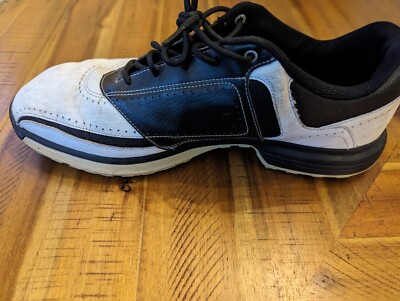NIKE Air Tour Saddle Men US 9.5 White/Black Golf Shoes  display picture 1