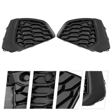 Left & Right Fog Light Covers Front Fog Lamp Cover Trim For 2022-2024 Audi A3 S3