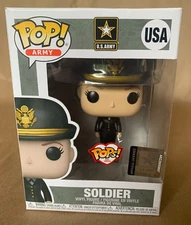 Funko POP USA Army Soldier Woman Girl 889698467346 in Box Vinyl Figurine