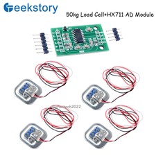4PCS 50kg Load Cell Body Scale Weight Sensor Amplifier 1PCS HX711 Weight Module