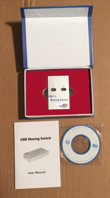 2 Port USB2.0 Auto Sharing Switch HUB For Printer Scanner Keyboard