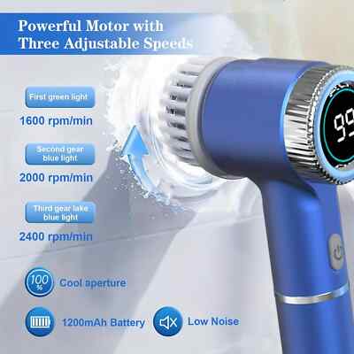 Electric Cleaning Brush Multifunctional Kitchen Toilet Portable Powerful Clean