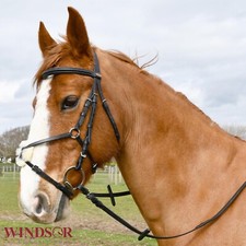 Mexikanische Leder Trense von Windsor Equestrian inkl. Gummiüberzogene Zügel