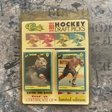Classic 1991 Hockey Draft Picks 50 Card Set NEW YELLOWED PACKAGING READ