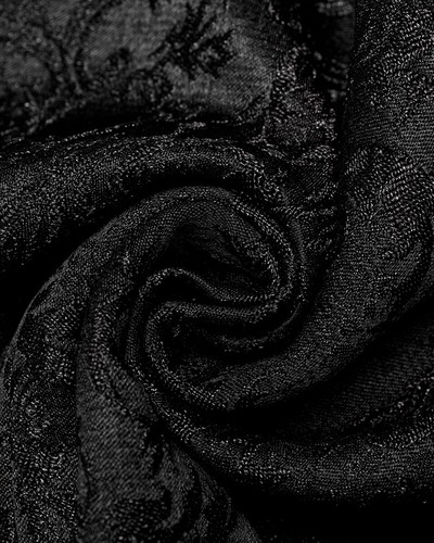 Punk Rave Mens Dark Gothic Aristocrat Chained Waistcoat Vest - Black Jacquard - Picture 12 of 13