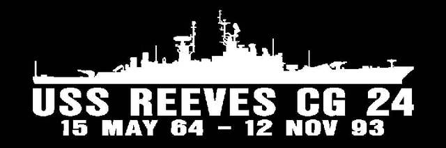USS REEVES CG 24 DLG 24 Silhouette Decal U S Navy USN Military USS REEVES CG 24 DLG 24 Silhouette Decal U S Navy USN Military