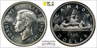 1945 CANADA SILVER DOLLAR, PCGS MS63, LOW-MINTAGE & SCARCE!